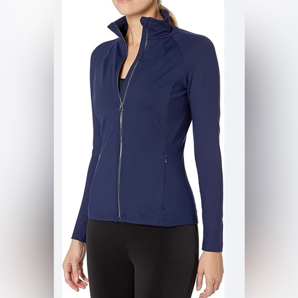 Alo Yoga Women’s Kata Full Zip Mesh Sleeves Jacket Size Large